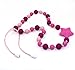 Sensory Chew Necklace for Kids Adults, Silicone Star Chewy Jewelry for Girls with Autism ADHD SPD, Oral Motor Baby Nursing Chewing Beads Necklace Reduce Teething Biting Fidgeting (Purple Star)
