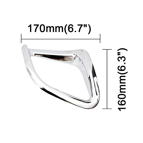 Senzeal ABS Chrome Rear Fog Light Lamp Frame Cover Trim for Toyota Highlander 2015 2016 2017 2018 2019 2PCS - Thumbnail 6