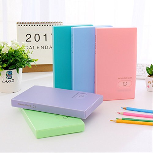 Business Card Book Holder, 2 PCS Business Name ID Credit Card Holder Rack Book Case Organizer Lomo Card Photocard Photo Album (120 Pockets)