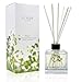 LOVSPA White Tea Scented Reed Diffuser Oil and Sticks Gift Set | Soothing Spa Scent with Subtle Notes of Woody Cedar& Vanilla | Great Housewarming Gift Idea | Made in The USA