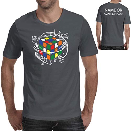 MGEAR Rubik's Cube Equations Mens Funny Retro Rubix 80's Sheldon Puzzle Cooper T Shirt T-Shirt Customised Text Printed tee Present