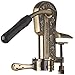 Wine Enthusiast Legacy Corkscrew – Durable Wine Opener with Black Marble Handle & Solid Metal Construction - Long Lasting Cork Removal with Tabletop Mount (Antique Bronze)