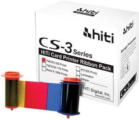 HiTi Digital Inc. CS 300/310/320 YMCKO 200 Images Ribbon - Single Pack by HiTi Digital