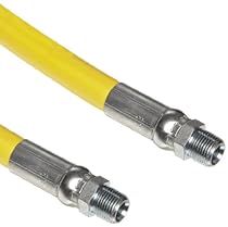 Continental ContiTech Gorilla Yellow Nitrile Rubber Multipurpose Industrial Hose Assembly, 3/8