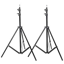 Neewer Two Aluminum Photo/Video Tripod Light Stands For Studio Kits, Lights, Softboxes-6.23 Feet/ 190CM