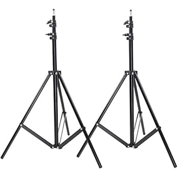 Neewer Two Aluminum Photo/Video Tripod Light Stands For Studio Kits, Lights, Softboxes-6.23 Feet/ 190CM