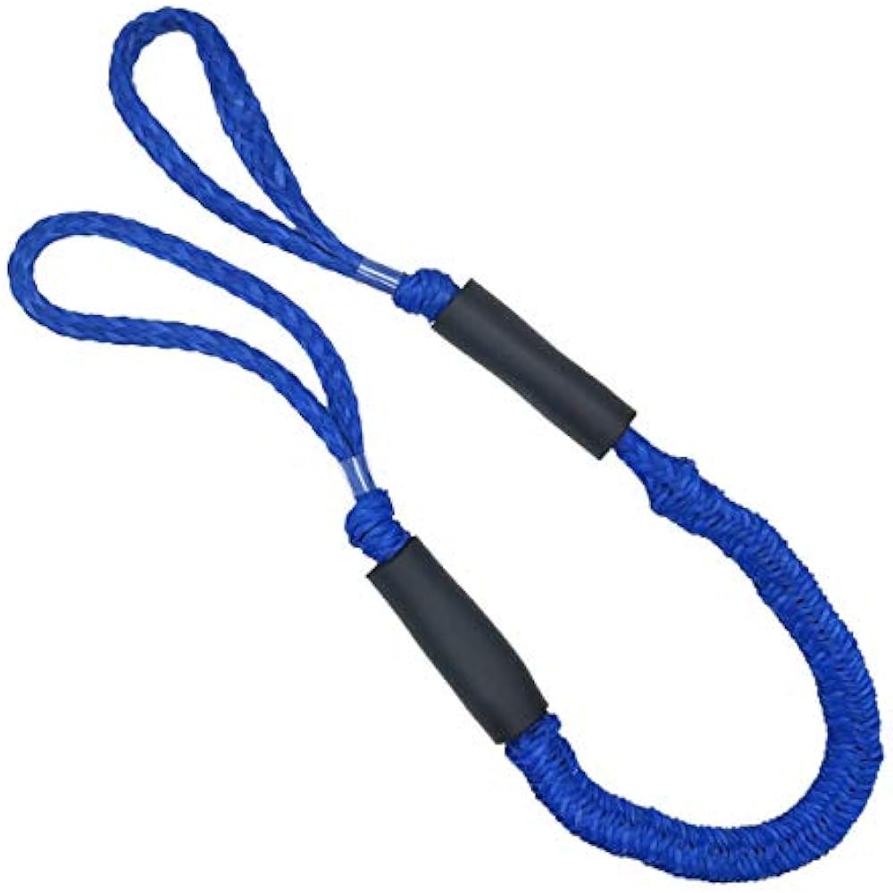 ABeauty 4 Pack Dock Lines Bungee Mooring Rope Dockline For Boat Jet Ski