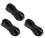 Three Pack of YCS Basics 25 Foot 3.5mm Stereo Headphone/AUX Extension Cable Male/Female