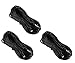 Three Pack of YCS Basics 25 Foot 3.5mm Stereo Headphone/AUX Extension Cable Male/Female