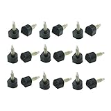 HUELE 9 Pairs Heel Tips Caps Shoe Replacement Repair Tip Taps Shoes Dowels, 8 mm, 9 mm, 10 mm, Black