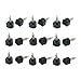 HUELE 9 Pairs Heel Tips Caps Shoe Replacement Repair Tip Taps Shoes Dowels, 8 mm, 9 mm, 10 mm, Black