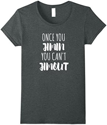 Womens Once You Jimin You Can't Jimout T-Shirt Medium Dark Heather