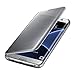 Hovisi Luxurious Shiny Flip Case Cover Samsung Galaxy S6 Edge Plus (Silver)