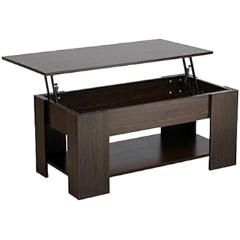 Amazon Com Mainstay Lift Top Coffee Table Brown Kitchen