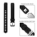 Henoda Silicone Bands for Fitbit Alta,Alta Strap Style,Large,Small (Texture Black)