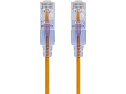 Monoprice Cat6A 14ft Yellow 10-Pk Patch Cable UTP