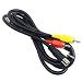 AFUNTA 6 Feet Standard AV Cable RCA Connection Cord Compatible Sega Genesis 2 & 3 primary