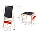 TOP BRIGHT Wooden Art Easel for Kids Art Table with Storage, Easel Desk for Toddler Adjustable
