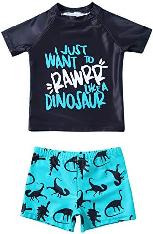 子供 水着 男の子 女の子 セパレート水着 ラッシュガード スクール水着 キッズ スイミングウェア 恐竜 激安卸販売新品 半袖 ベビー 幼児 ショートパンツ 競泳 スイムウェア トップス 小学校 かわいい ガールズ 赤ちゃん 2点セット ボーイズ