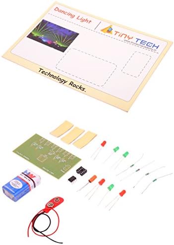 TINY TECH Dancing Light Building Kit (12 cm x 7 cm x 2 cm, 21 Pieces)