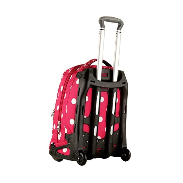 Trolley Tech Invicta , MICRO MACRO DOTS , Rosa Pois , 34 Lt , 2in1 Zaino  Sganciabile , Scuola \u0026 Viaggio - Spesavip