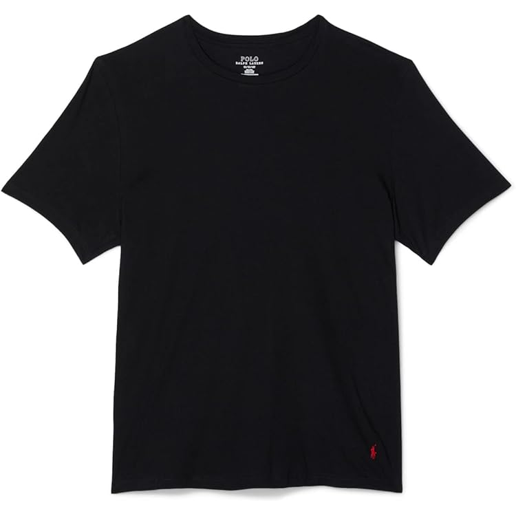 Polo Ralph Lauren Mens Crew Neck T-Shirt (M, Black) | Amazon.com