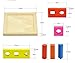 Vidatoy Classic Wooden Sort and Match Stacking Board For Children