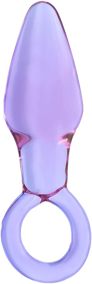 JOYOOY Pleasing Toy Glass Amal Plug But Expansion Helper Sax Toys for Men Women (Purple)