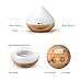 Diffusers for Essential Oils, TaoTronics 300ml Ultrasonic Humidifiers with Wood Grain, Cool Mist Aroma Diffuser with 7 Colors, Low Water Auto Shut-off, Up to 6 Hours Timer