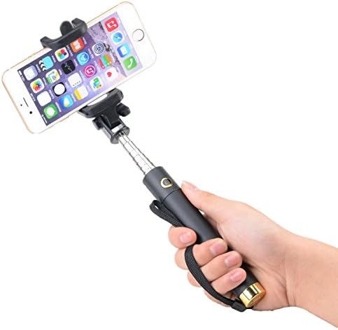 Selfie Stick , Banadim Extendable selfie pole with built-in Bluetooth Remote Shutter for iPhone 7 7plus 6 6plus 6s 6 s plus , Samsung and other IOS and Android Smartphones(Gold)