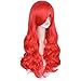 Halloween wig clearance Wigs for Women - Black Wig with Bangs for Women, Short Wavy Bob Wig, Colorful Medium Length Wig, Pastel Colored Cosplay Wig Synthetic Costume Wigs, Halloween Wigs