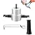 BEoffer Double Head Sheet Nibbler Metal Cutter Hole Saw Drill Attachment 3pcs Workshop Tool Power Tools Accessaries Clean Cutting Iron, Carbon Steel, Aluminum, Plywood Plate