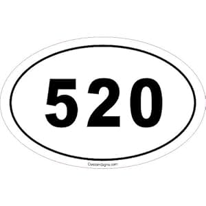 Amazon.com: Custom Signs 520 Area Code Bumper Sticker for Car: Automotive