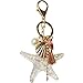 Bolbove Pearl Starfish Shell Tassel Keychain Keyring Crystal Rhinestones Purse Pendant Handbag Charm