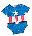 Stylesilove Super Heroes Baby Boy Costume Jumsuit (80/6-12 Months, Captain America)