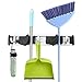 Homga Broom Mop Holder Organizer Garage Storage Hooks Multifunctional Wall Mounted Organizer Gardening Shed Tool Rack with 2 Position 3 Hooks