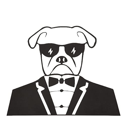 Homemania Black Metal Dog Wall Decor