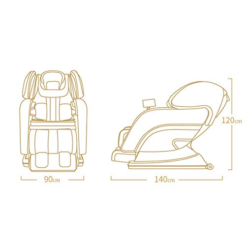 Full-Body-Massage-Chai-Zero-Gravity-Massage-Chair-LED-Tablet-OperationBluetooth-Surround-MusicSmart-Body-Type-DetectionFree-InstallationBlue