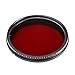 Fotga 58mm Six-in-One Adjustable Variable Infrared IR Pass X-Ray Lens Filter 530nm to 650nm 680nm 720nm 750nm Infrared Filter for DSLR Camera