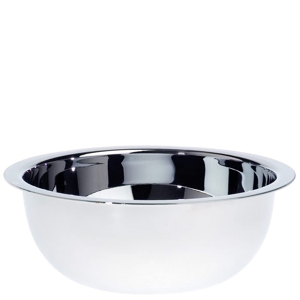Edwin Jagger RN6 Contemporary Stainless Steel Classic Luxury Shaving Bowl for Shaving Cream or Shaving Soap for Men and Women