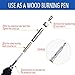 Uolor 45 Pcs Wood Burning Kit, Pyrography Wood Burner Set with Adjustable Temperature Woodburning Pen, Embossing/Carving/Soldering Tips, 4 Stencils, 2 Pencils, Stand and Carrying Case