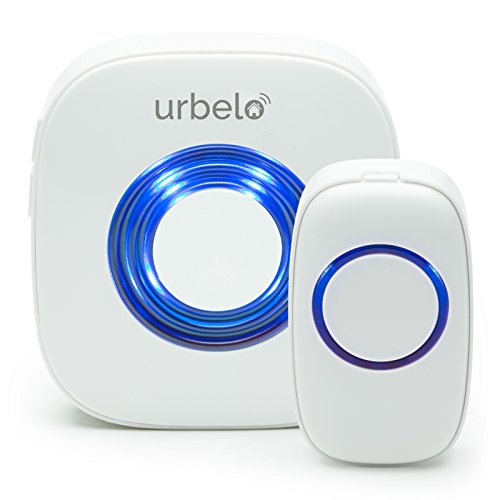 Urbelo 60-Chime Wireless Doorbell - Portable Plug-in Musical Door Bell Buzzer - Long Range Remote