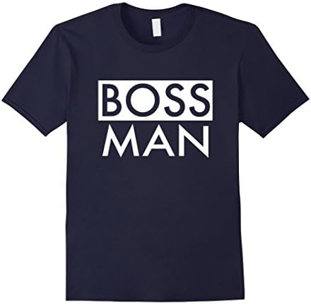 Men's Boss Man T-Shirt Matching Family Couple Portrait Husband Dad XL Navy