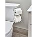 iDesign Classico Steel Toilet Paper Holder for Bathroom Storage, Over the Tank Toilet Tissue Organizer, Chrome
