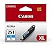 Canon CLI-251XL Cyan Ink Tank Compatible to MG6320 , IP7220 & MG5420, MX922, MG5520, MG6420, MG7120, iX6820, iP8720, MG7520, MG6620, MG5620 primary