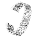For Fitbit Charge 2 Bands, bayite Replacement Mesh Metal Bands Bracelet for Fitbit Charge 2 Silver Rose Gold, Style C