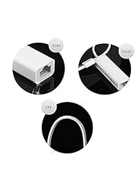 Adaptador USB a Ethernet (USB 2.0 a Ethernet   USB a RJ45) para MacBook Air MacBook, MacBook Pro, iMac, Mac Mini, compatible con Ethernet rojo de 10 100 Mbps en blanco Plug and Play.