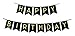 Black Happy Birthday Bunting Banner with Shimmering Gold Letters - Birthday Decorations - 21st - 30th - 40th - 50th Birthday Party Supplies