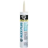 Dap 18130 12 Pack 10.1 oz. Alex Plus All Purpose Acrylic Latex Adhesive Caulk, Almond