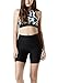 TSLA Women's High Waisted Bike Shorts, Workout Running Yoga Shorts with Pocket, Athletic Stretch Exercise Shorts, 7'' Pocket Black, Large